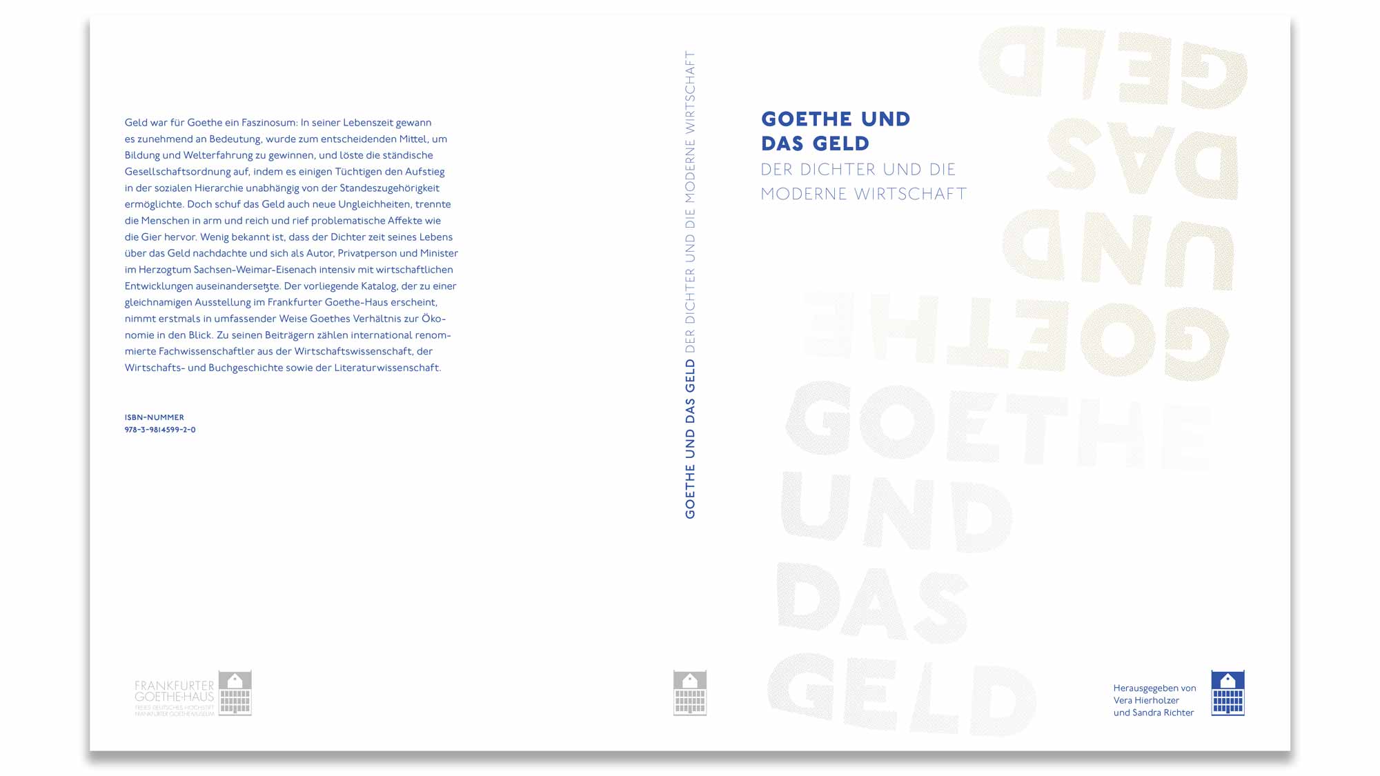 Titelseite des Ausstellungskatalogs Goethe und das Geld